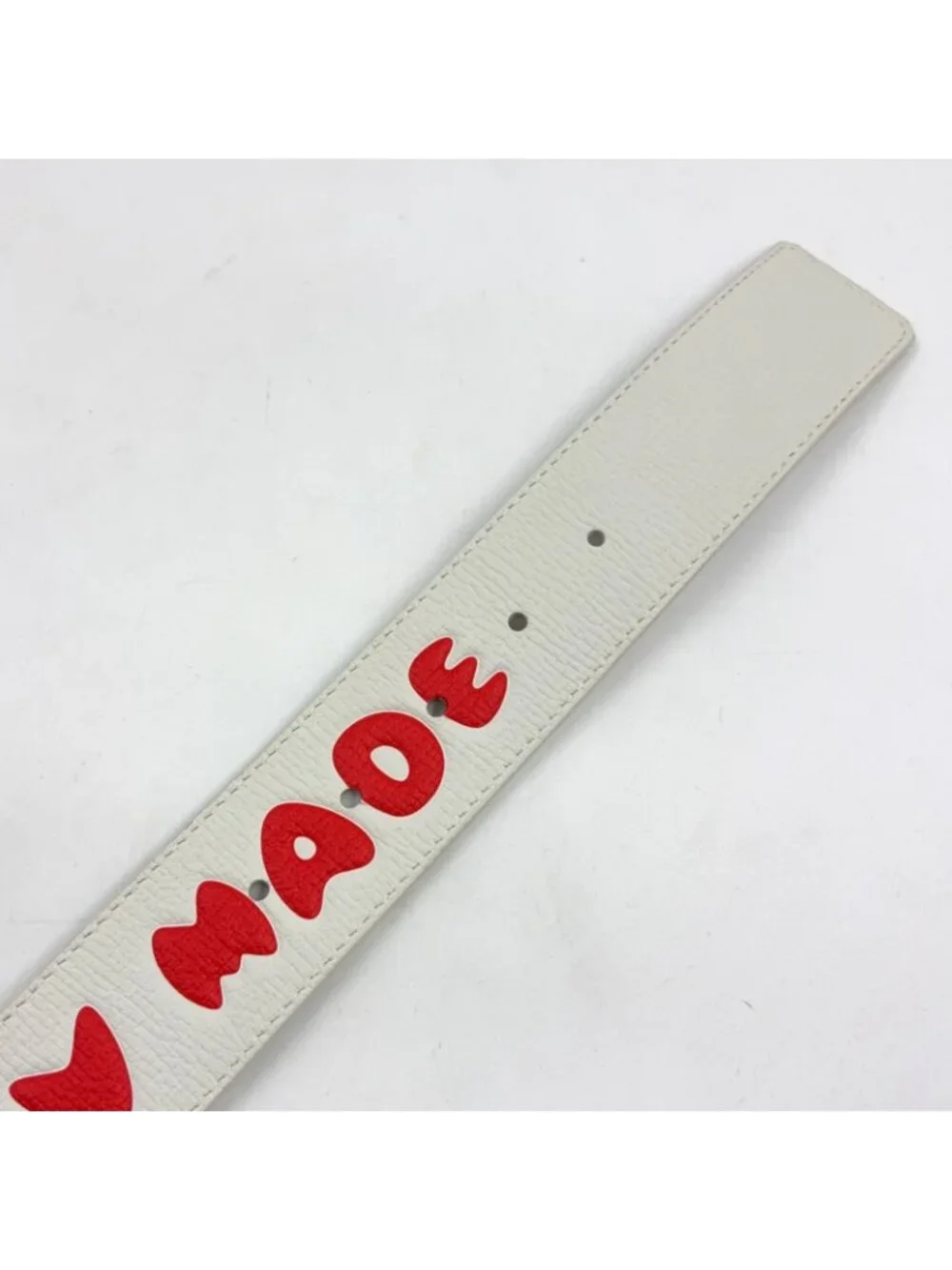 Louis Vuitton Ceinture LV Tiger 40 Leather White Red Belt Silver